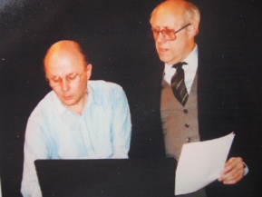 Jean Sourisse et Mstislav Rostropovich en 1989